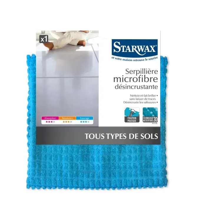Soldes Serpillière microfibre désincrustantetous types de sol