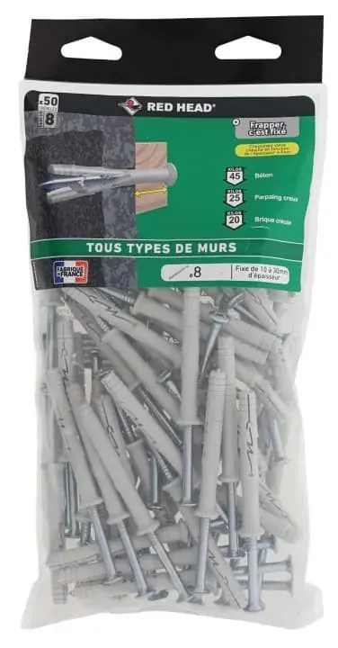 Acheter En Ligne Chevilles FRAPEX M Ø8x60mm (x50)