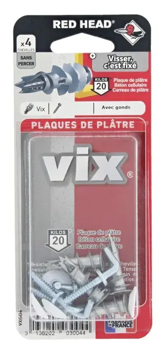 4 chevilles VIX + gonds Dernière Chance