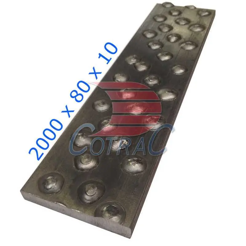 Barre Acier de Blindage Billée 600HB 2000 x 80 x 10 mm Promotion