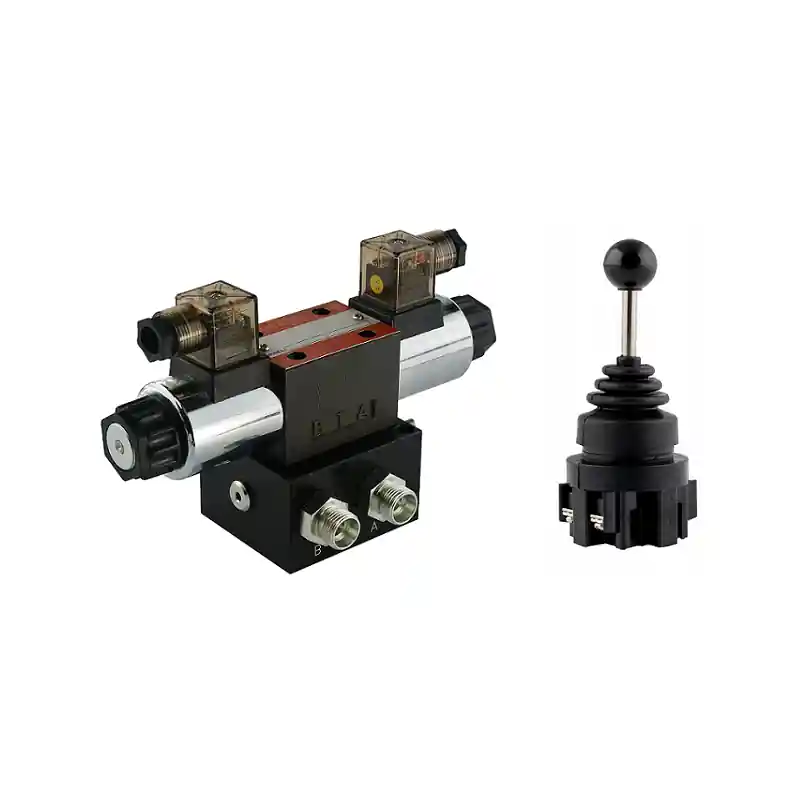 Populaire Distributeur hydraulique 1 section 60 l/min CETOP 03 NG6 12V + joystick fi 30mm ON-OFF-ON