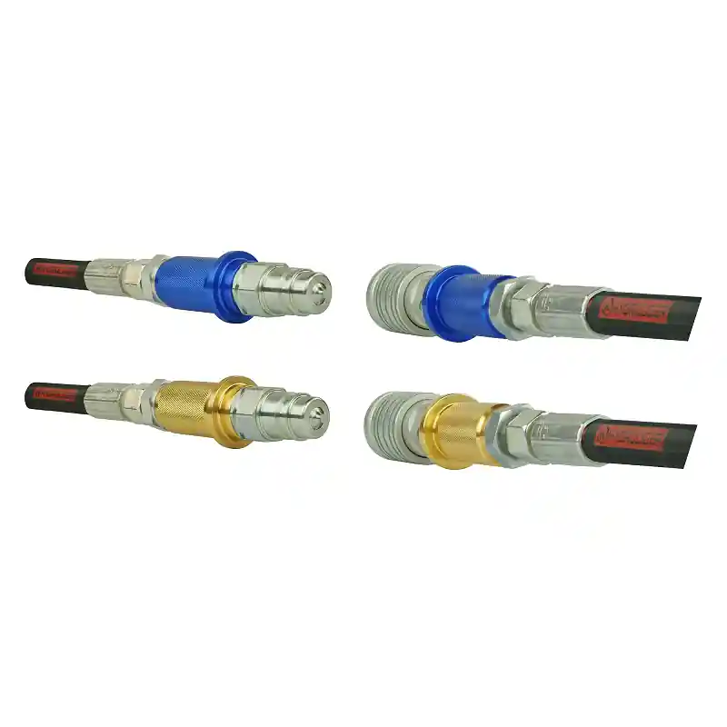 Set : Raccords rapides hydrauliques mâle + femelle PUSH-PULL EURO ISO M22x1.5 + marqueurs colorés Nouvelle Collection