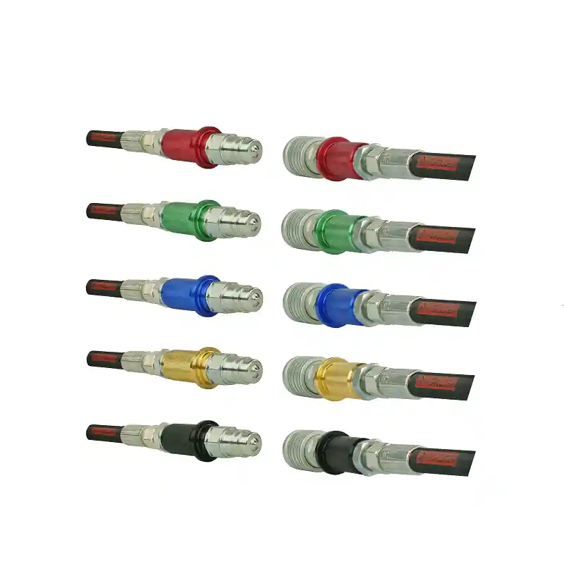 Set : Raccords rapides hydrauliques mâle + femelle PUSH-PULL EURO ISO M22x1.5 + marqueurs colorés Remise