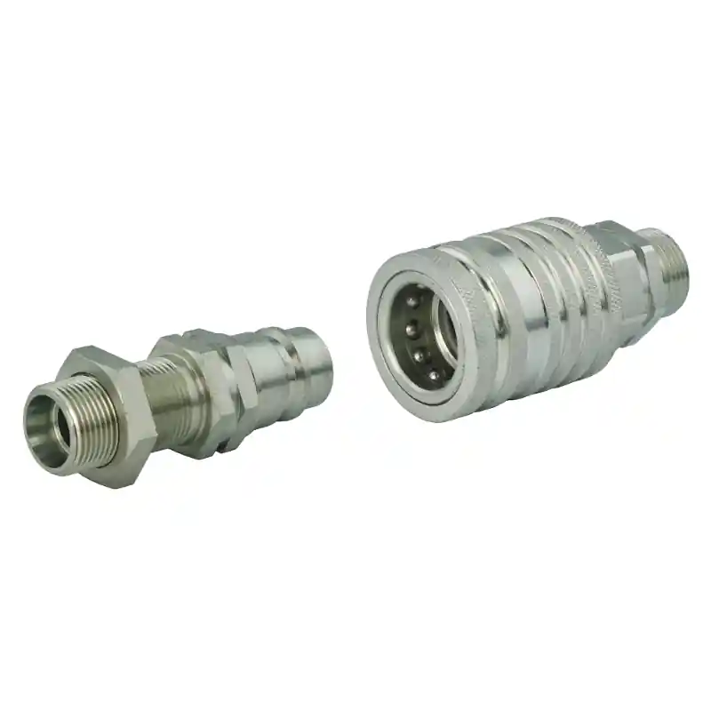 Kit de connexion rapide hydraulique douille euro + bouchon de cloison euro. Filetage extérieur M16x1,5 Prix Réduit