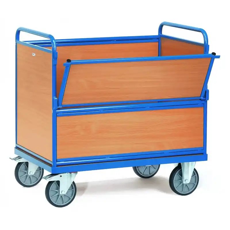 Vente Flash Chariot caisse, panneaux bois – 2873 – FETRA Chariot caisse. panneaux bois