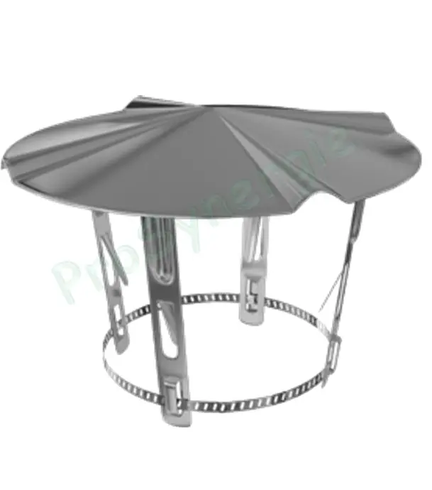 Chapeau Chinois Inox – Finition + Chapeau pour Tubage Flexible Prix Bas