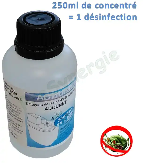 Seulement Aujourd&rsquo;hui Nettoyant et désinfectant pour résines d´adoucisseurs (type : SoftyClean)