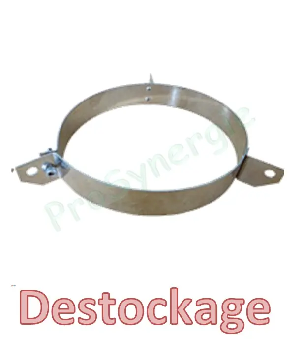 Bride de hauban inox 316 (3 points de fixation) pour haubanage de conduit de fumée Øext. 180mm Prix Réduit