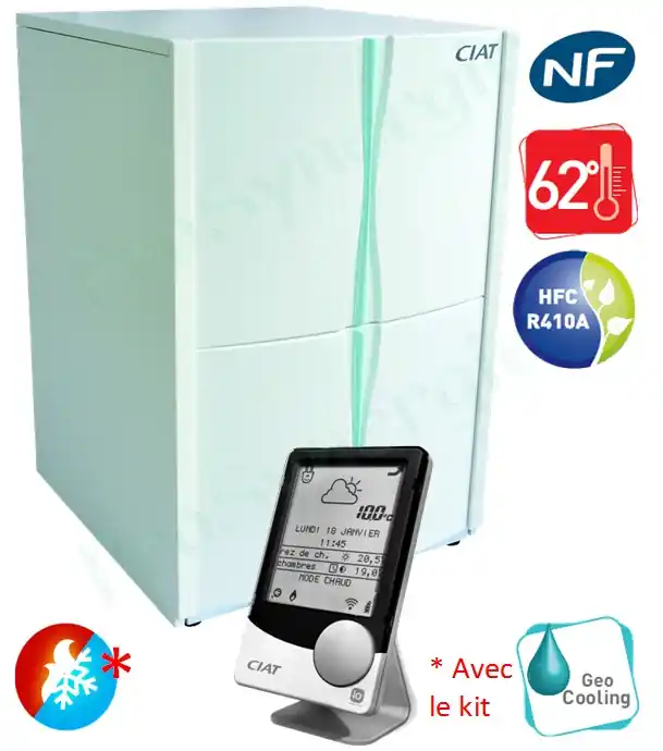 Achetez Aujourd&rsquo;hui Pompe à Chaleur GeoCiat Modular ou Power Monobloc PAC Eau / Eau Géothermie (capteur horizontaux ou puits) Mono ou triphasée (230 ou 400V) – Pc 5 à 30KW