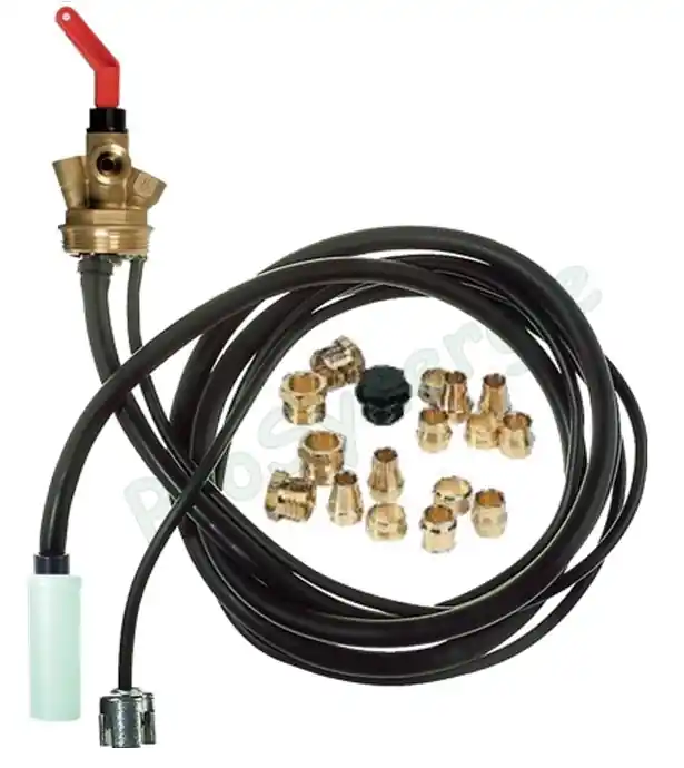 Prix Cassé Ensemble d'aspiration fioul EUROFLEX 3M Ø1''1/2 (49mm) clapet, vanne police et plongeur + flotteur longueur 2,10m) Racc. F Ø3/8'' + 2 jeux de pièces pour tube cuivre Øext. 8 et 10mm