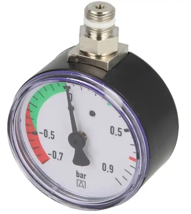 Bon Plan Manomètre Déprimomètre -0,7 à +0,9 bar ØM1/8´´ auto-étanche (remplacement Afriso FloCo-Top-KM)