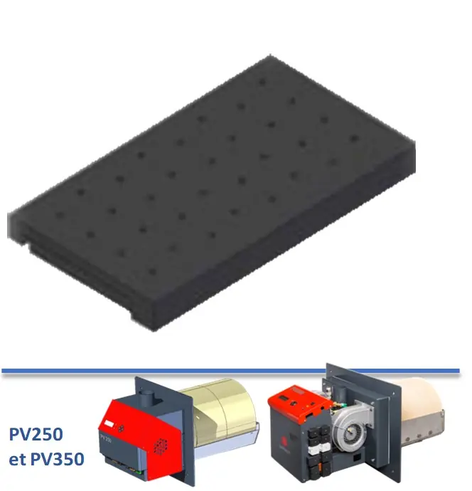 Quantité Limitée Grille de combustion basse fixe en fonte pour brûleur PV250 et PV350