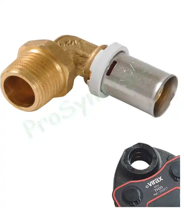 Coude à 90° sertir Multicouche Fluxo – Visser Mâle Fixe Promotion Saisonnière