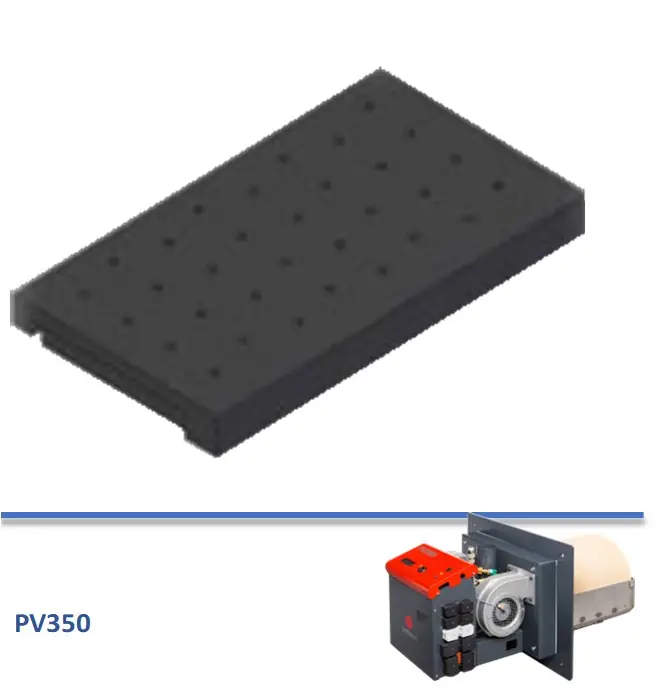 Prix Choc Grille haute en fonte pour chambre de combustion de brûleur PV350