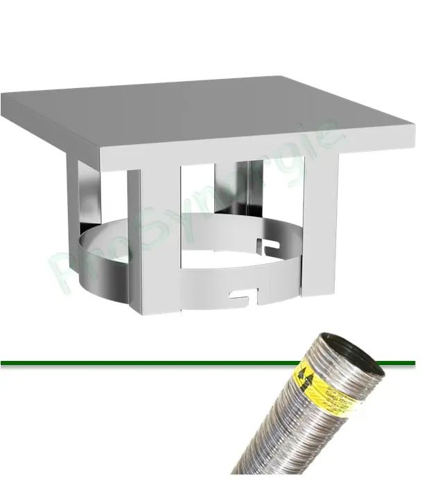 Vente Flash ECOTEN – Terminal Inox carré pour flexible TENLISS